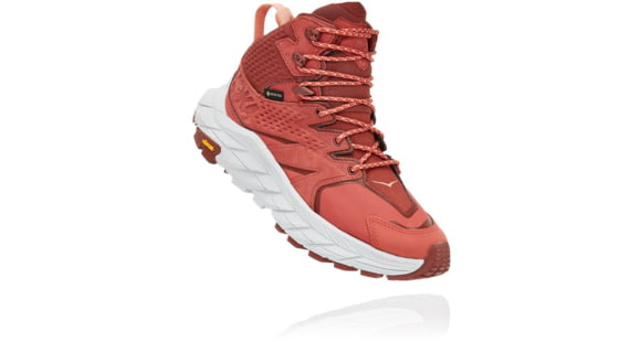 Hoka Anacapa Mid GTX Hiking Shoes - Women's, Hot Sauce / Cherry Mahogany, 8B, 1119372-HSCM-08B