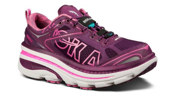 Hoka Bondi 3 Road Running Shoe - Women's -Plum/White/Fushia-Medium-7.5 US