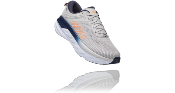 Hoka Bondi 7 Road Running Shoes - Women's, Lunar Rock / Black Iris, 6.5, 1110519-LRBI-06.5