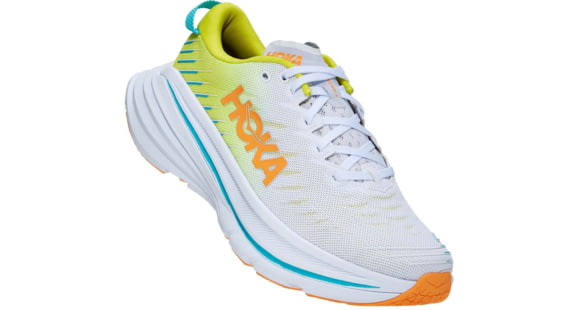 Hoka Bondi X Road Running Shoes - Men's, White/Evening Primrose, 9, D, 1113512-WEPR-09D