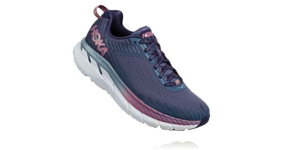Hoka Clifton 5 Road Running Shoes - Women's, Marlin/Blue Ribbon, Medium, 11, 1093756-MBRB-11