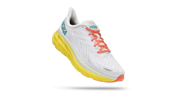 Hoka Clifton 8 Road Running Shoes - Men's, Blanc De Blanc / Illuminating, 12.5EE, 1121374-BDBI-12.5EE