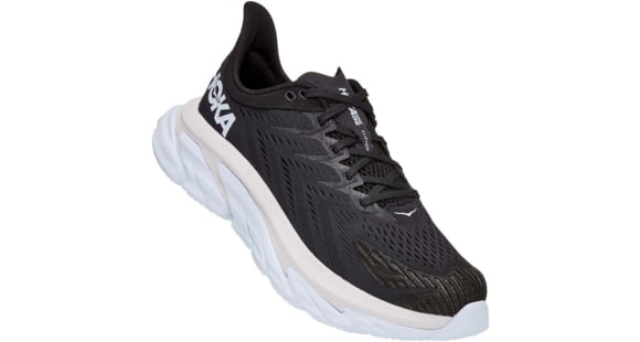 Hoka Clifton Edge Road Running Shoes - Men's, Black/White, 12, 1110510-BWHT-12