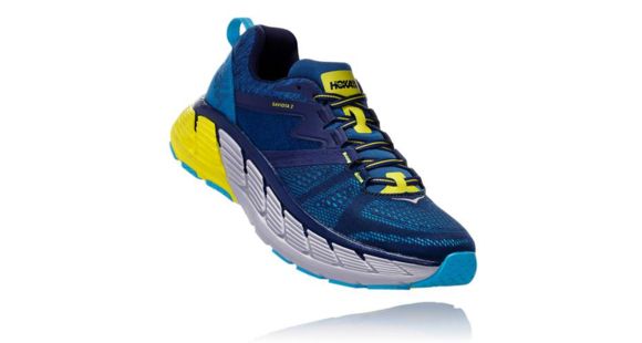 Hoka Gaviota 2 Road Running Shoes - Men's, Black Iris/Seaport, Medium, 12, 1099629-BISP-12