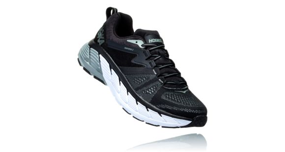 Hoka Gaviota 2 Road Running Shoes - Men's, Black/Wrought Iron, Wide, 15, 1099717-BWIN-15EE