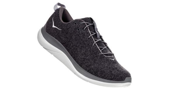 Hoka Hupana Flow Wool Running Shoes - Men's, Dark Shadow / Charcoal Gray, Medium, 8.5, 1105589-DSCG-08.5