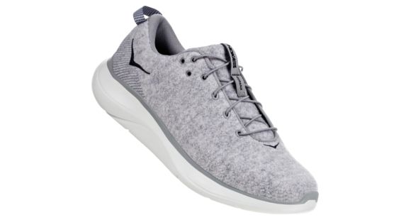 Hoka Hupana Flow Wool Running Shoes - Men's, Lunar Rock / Drizzle, Medium, 10.5, 1105589-LRDR-10.5
