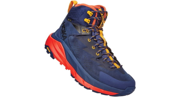 Hoka Kaha GTX Boots - Men's, Patriot Blue/Mandarin Red, 14 US, Medium, 1112030-PBMRD-14