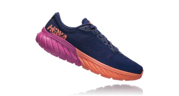 Hoka Mach 2 Road Running Shoes - Women's, Medieval Blue/Very Berry, Medium, 6, 1099722-MBVB-6