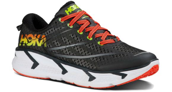 Hoka Odyssey 2 Road Running Shoe - Men's-Anthracite/Citrus-Medium-13