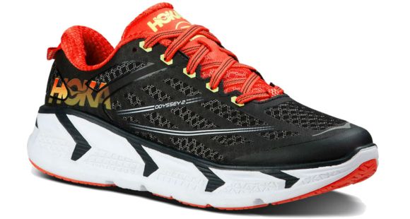 Hoka Odyssey 2 Road Running Shoe - Women's-Anthracite/Poppy Red-Medium-8.5