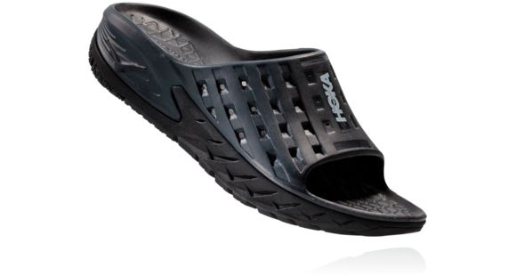 Hoka Ora Recovery Slide Sandal - Men's, Black/Anthracite, 7, Medium, Black/Anthracite-7