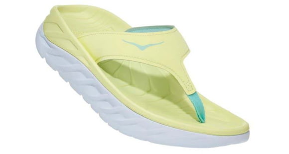 Hoka Ora Recovery Flip - Women's, Luminary Green/Blue Tint, 10, Regular, 1117910-LGBT-10