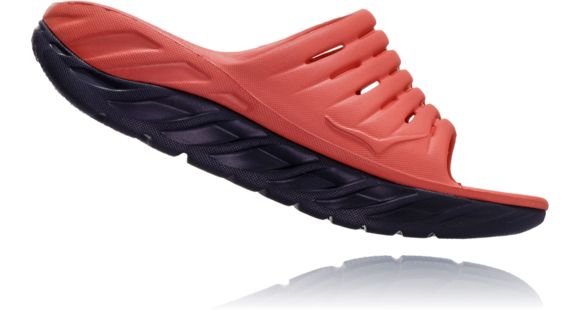 Hoka Ora Recovery Slide 2 Casual Sandals - Women's, Ebony/Emberglow, Medium, 9, 1099674-EEMB-9