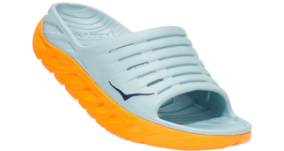 Hoka Ora Recovery Slide Road Running Shoes - Women's, Blue Haze/Bright Marigold, 6 US, Medium, 1099674-BHBM-06