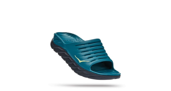 Hoka Ora Recovery Slide Shoes - Men's, Blue Coral / Butterfly, 10, 1099673-BCBT-10