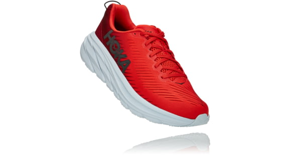 Hoka Rincon 3 Road Running Shoes - Men's, Rhubarb/Fiesta, 10, D, 1119395-RFST-10D