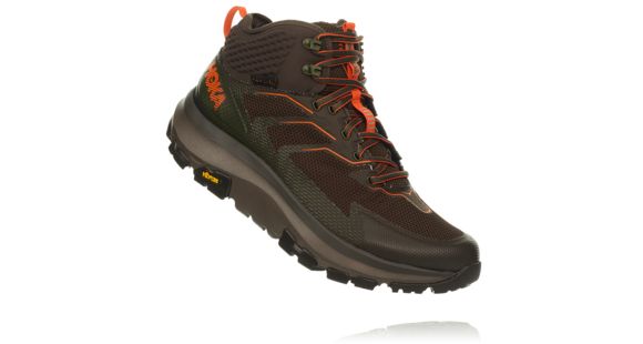 Hoka SKY Toa Hiking Shoes - Men's, Black Olive/Orange, Medium, 8.5, 1102951-BOOR-8.5