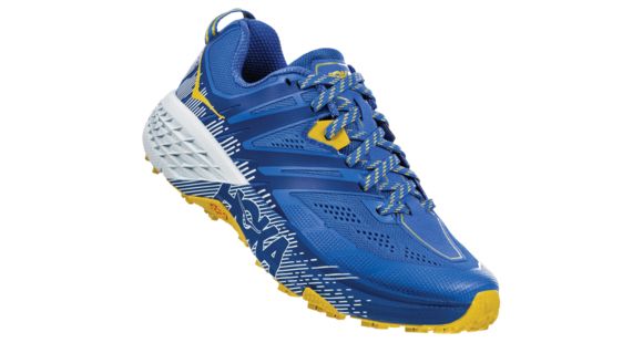 Hoka Speedgoat 3 Running Shoes - Women's, Palace Blue / Bamboo, Medium, 8, 1099734-PBBM-08