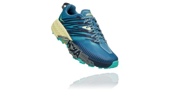 Hoka Speedgoat 4 Trailrunning Shoes - Women's, Provincial Blue/Luminary Green, 10.5, 1106527-PBLG-10.5