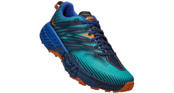 Hoka Speedgoat 4 Trailrunning Shoes - Men's, Atlantis/Dazzling Blue, 10.5, 1106525-ADGB-10.5