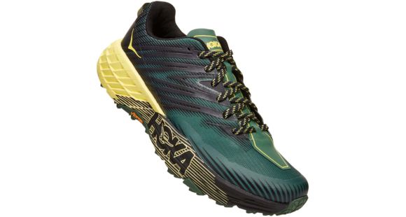 Hoka Speedgoat 4 Trailrunning Shoes - Men's, Myrtle/Limelight, 9, 1106525-MLML-9