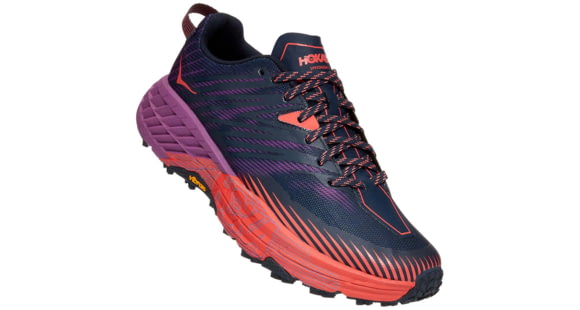 Hoka Speedgoat 4 Trailrunning Shoes - Women's, Outer Space/Hot Coral, 8.5, Medium, 1106527-OSHC-08.5