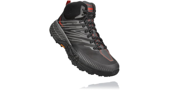 Hoka Speedgoat Mid GTX 2 Shoes - Men's, Anthracite / Dark Gull Grey, 9, 1106532-ADGG-09