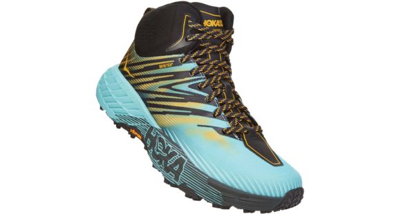 Hoka Speedgoat Mid GTX 2 Hiking Shoes - Women's, Antigua Sand/Golden Rod, 8 US, Medium, 1106533-ASGRD-08