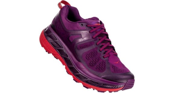 Hoka Stinson Atr 5 Running Shoes - Women's, Grape Juice / Poppy Red, Medium, 9, 1099730-GJPR-09