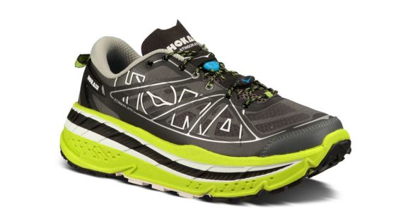 Hoka Stinson ATR Trail Running Shoe - Men's-Black/Lime-8.5 US-Medium