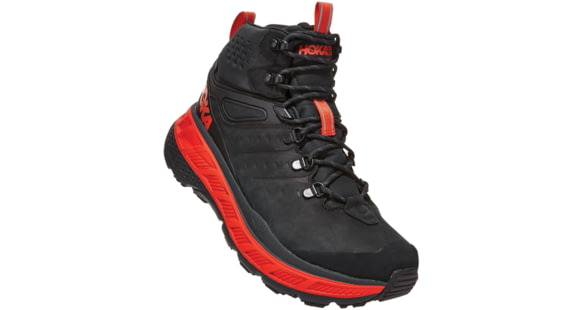 Hoka Stinson Mid Gore-Tex Shoes - Men's, Anthracite/Mandarin Red, 9.5, 1106515-AMRD-09.5