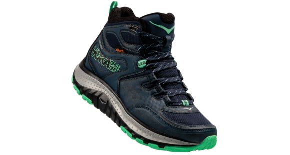 Hoka Tor Tech Mid WP Hiking Boot - Women's-Midnight Navy/Spring Bud-Medium-10