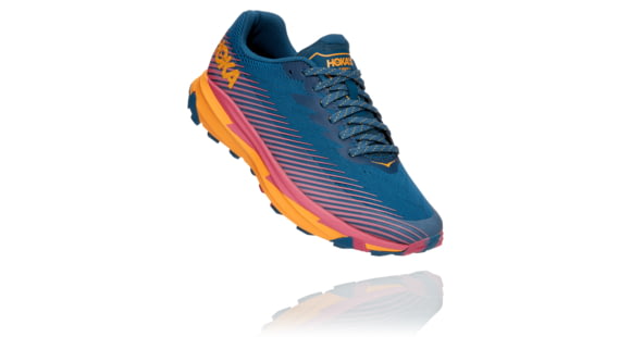 Hoka Torrent 2 Trail Running Shoes - Women's, Moroccan Blue/Saffron, 6.5, 1110497-MBSF-06.5