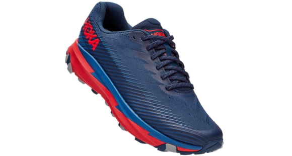 Hoka Torrent 2 Trail Running Shoes - Men's, Moonlit Ocean/High Risk Red, 9.5, 1110496-MOHRR-09.5
