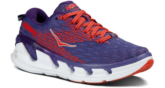 Hoka Vanquish 2 Road Running Shoe - Women's-Blue/Poppy-Medium-7