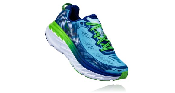 Hoka Women's Bondi 5 Road Running Shoe, Sky Blue/Surf The Web, 7.5 US, 1014759-SBSTW-7.5