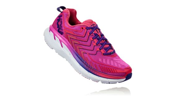 Hoka Women's Clifton 4 Road Running Shoe, Fuchsia/Hot Pink, 6.5 US, 1016724-FHPN-6.5