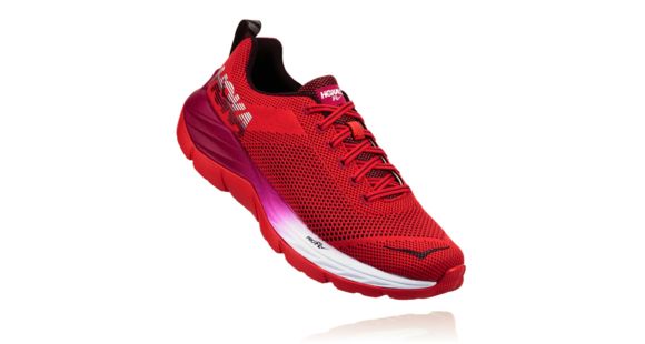 Hoka Women's Mach Road Running Shoe, Hibiscus/Cherries Jubilee, 8.5 US, 1019280-HCJB-8.5