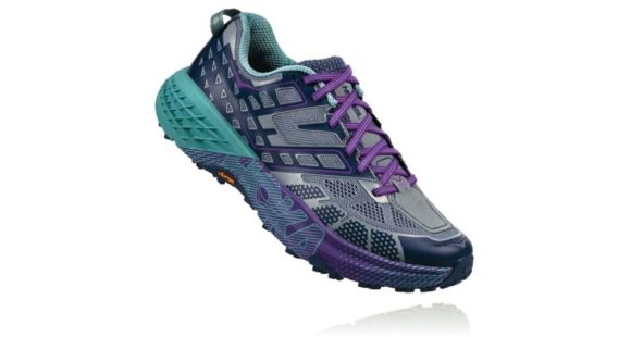 Hoka Women's Speedgoat 2 Trail Running Shoe, Tradewinds/Vintage Indigo, 8.5 US, 1016796-TVIN-8.5