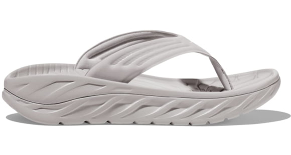Hoka Ora Recovery Flip Sandal - Men's, Lunar Rock/White, 10, 1099675-LRWH-10