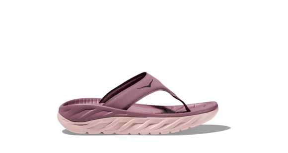Hoka Ora Recovery Flip Sandal - Women's, Wistful Mauve/Peach Whip, 5, 1117910-WMPW-05