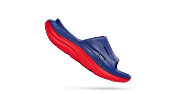 Hoka Ora Recovery Slide 3, Bellwether Blue/Red Alert, 05/07, 1135061-BBRA-05/07