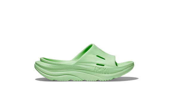 Hoka Ora Recovery Slide 3 Shoes - Unisex, Lime Glow/Lime Glow, 09/11, 1135061-LGLGL-09/11
