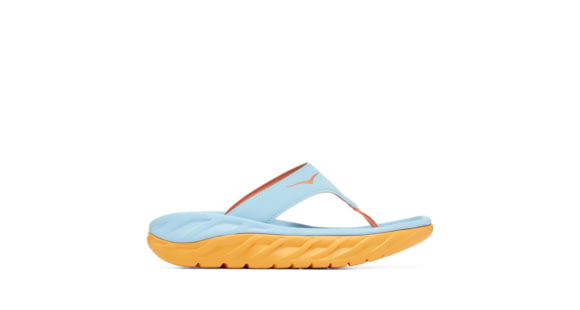 Hoka Recovery Flip - Womens, Summer Song / Amber Yellow, 09, 1117910-SSAY-09