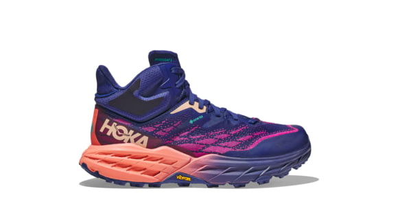 Hoka Speedgoat 5 Mid GTX Hiking Shoes - Womens, Bellwether Blue / Camellia, 10.5B, 1127919-BBCML-10.5B