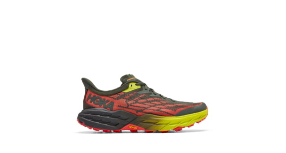 Hoka Speedgoat 5 Trailrunning Shoes - Mens, Thyme / Fiesta, 09.5D, 1123157-TFST-09.5D