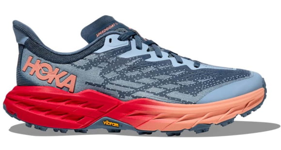 Hoka Speedgoat 5 Trailrunning Shoes - Women's, Real Teal/Papaya, 7.5, 1123158-RPY-07.5B