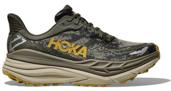 Hoka Stinson 7 Trailrunning Shoes - Men's, Olive Haze/Forest Cover, 12, 1141530-OZF-12D