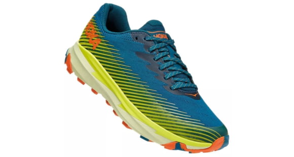 Hoka Torrent 2 Trailrunning Shoes - Men's, Blue Coral/Evening Primrose, 14, 1110496-BCEP-14